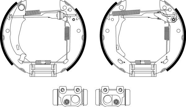 Mintex Brake Shoe Kits fits -Renault MSP067 (also fits other vehicles)