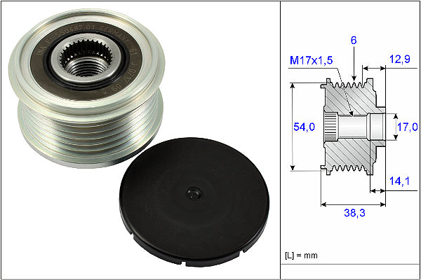 INA Alternator Freewheel Clutch - Part No - 535026410