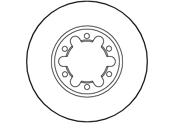 Disctech Brake Disc - Fits Ford, Mercedes-benz - ABD3448 - Front Axle