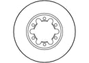 Disctech Brake Disc - Fits Ford, Mercedes-benz - ABD3448 - Front Axle