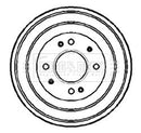 Borg & Beck Brake Drum (Single) -BBR7078