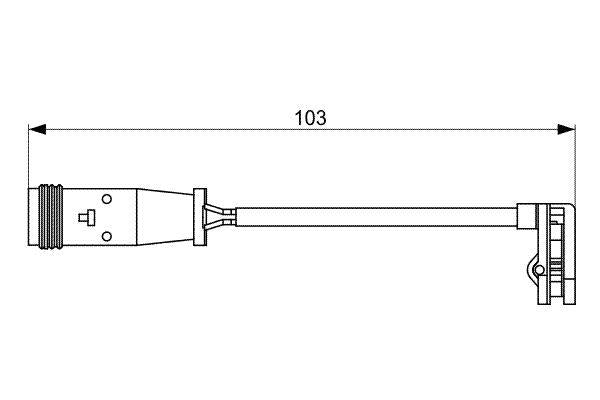 Bosch Wear Sensor F.Brake Pad Part No - 1987473037