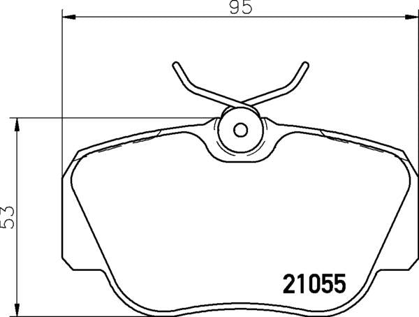 Mintex Brake Pad Set fits -MercedesBenz MDB1402 (also fits other vehicles)