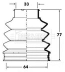 Borg & Beck Cv Joint Boot Kit Part No -BCB6095