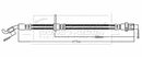 Borg & Beck Brake Hose Part No -BBH8842