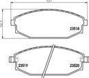 Mintex Brake Pad Set fits -Hyundai MDB2048 (also fits other vehicles)