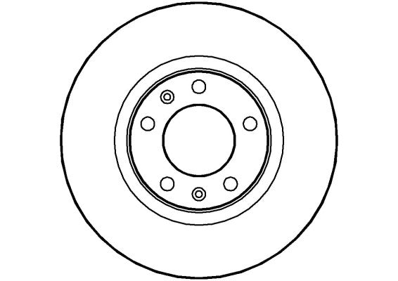 Disctech Brake Disc - Fits Citroën, Mercedes-benz - ABD3527 - Front Axle
