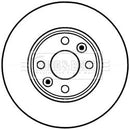 Borg & Beck Brake Disc Pair Part No -BBD5226