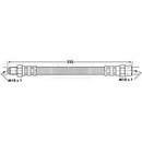 Borg & Beck Brake Hose Part No -BBH6052