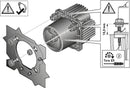 HELLA 1LL 015 318-011 Asymmetric/DE/LED-Insert, headlight - 90mm Essential L4565 - 24/12V