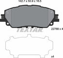 Textar Brake Pad Set - 2276801