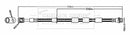 Borg & Beck Brake Hose Part No -BBH8823