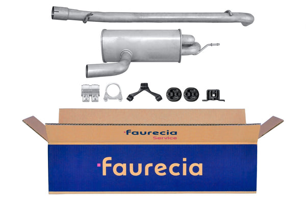 FAURECIA 8LD 366 036-581 Rear Muffler - Easy2Fit® Kit - fits VW TRANSPORTER T4
