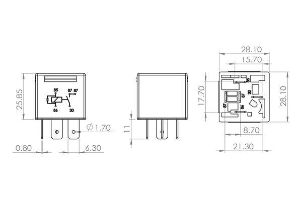 Bosch Relay Part No - 0986AH0204