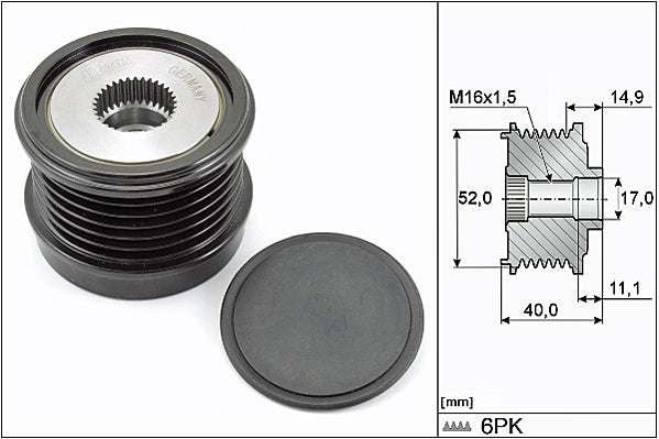 INA Alternator Freewheel Clutch - Part No - 535029310