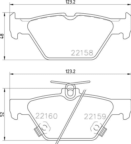 Mintex Brake Pad Set fits -Subaru MDB3818 (also fits other vehicles)
