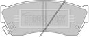 Borg & Beck Brake Pad Set -BBP1529