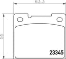 Mintex Brake Pad Set fits -Volvo MDB1723 (also fits other vehicles)