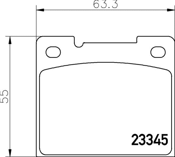 Mintex Brake Pad Set fits -Volvo MDB1723 (also fits other vehicles)