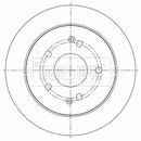 Borg & Beck Brake Disc Pair Part No -BBD5452