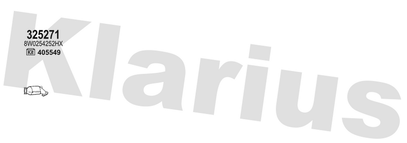 Klarius 325271 - Catalyst Type Approved  - Fits Audi A4 2.0 TFSi Quattro