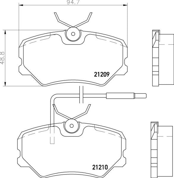 Mintex Brake Pad & Disc Kit fits -Peugeot MDK0103 (also fits other vehicles)