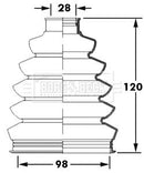 Borg & Beck Cv Joint Boot Kit Part No -BCB2394