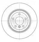Borg & Beck Brake Disc Pair Part No -BBD5339