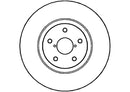 Disctech Brake Disc - Fits Opel, Subaru - ABD2917 - Front Axle