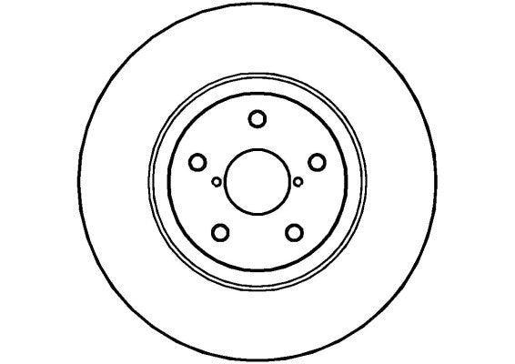 Disctech Brake Disc - Fits Opel, Subaru - ABD2917 - Front Axle