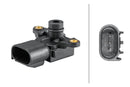 HELLA 6PP 358 152-251 Sensor, boost pressure - 4-pin connector - Bolted