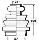 First Line Cv Joint Boot Kit Part No -FCB2716