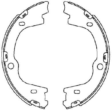 Mintex Brake Shoes fits -Hyundai MFR670 (also fits other vehicles)