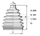 Borg & Beck Cv Joint Boot Kit Part No -BCB6408