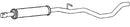 Klarius VW757X - Box With Centre Pipe  - Fits Volkswagen Passat 1.9TDi