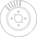 Disctech Brake Disc - Fits Mercedes-benz, Suzuki - ABD4020 - Front Axle