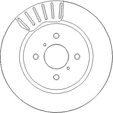 Disctech Brake Disc - Fits Mercedes-benz, Suzuki - ABD4020 - Front Axle