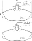Mintex Brake Pad Set fits -Citroën Peugeot MDB1732 (also fits other vehicles)