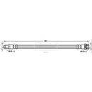 Borg & Beck Brake Hose Part No -BBH7593