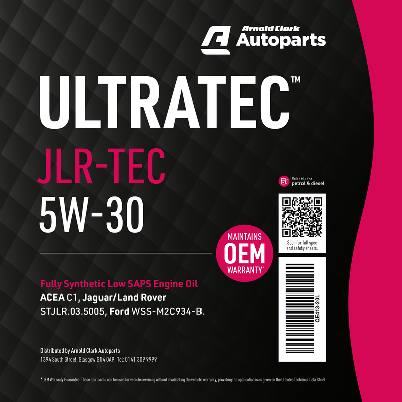 Ultratec JLR-TEC 5W30 - 20L Engine Oil