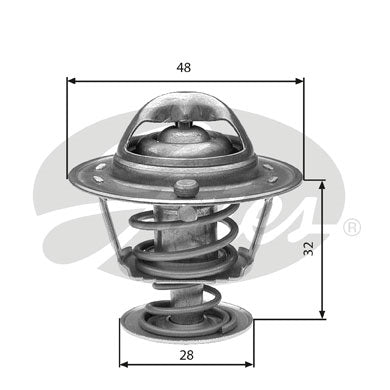 Gates Thermostat, coolant - TH32576G1