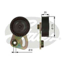 Gates DriveAlign Tensioner Pulley - T39019
