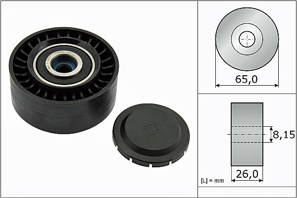 INA Deflection/Guide Pulley - V-Ribbed Belt - Part No - 532056410