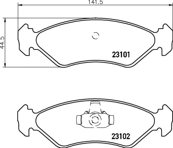 Mintex Brake Pad & Disc Kit fits -Ford Mazda MDK0022 (also fits other vehicles)