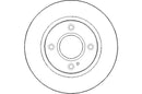 Disctech Brake Disc - Fits Ford, Honda - ABD2076 - Front Axle