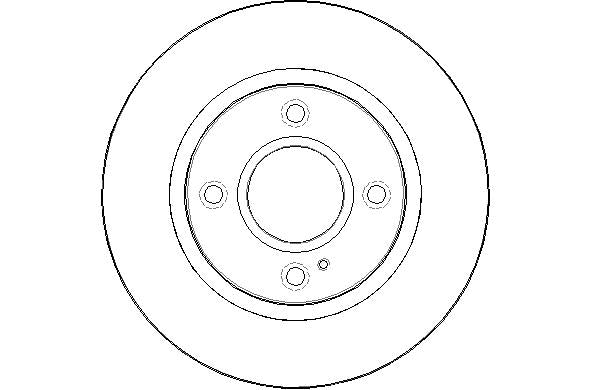 Disctech Brake Disc - Fits Ford, Honda - ABD2076 - Front Axle