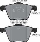 Ford Volvo, Brake Pad Set - Textar 2414201