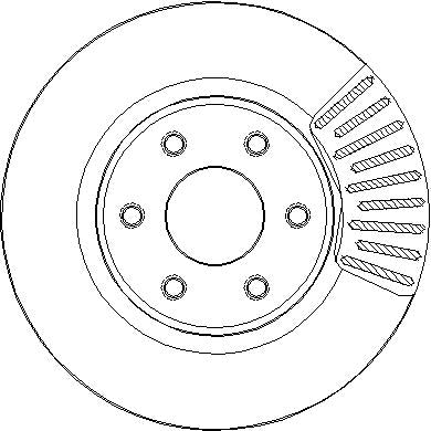 Disctech Brake Disc - Fits Abarth, Nissan - ABD3285 - Front Axle