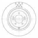 Borg & Beck Brake Disc Pair Part No -BBD5395
