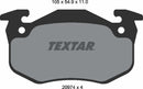 Citroën Peugeot Renault, Brake Pad Set - Textar 2097401